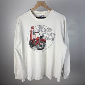 Vintage Broken Spoke Saloon Sturgis Bike Rally Motorcycle Long Sleeve T Shirt XL